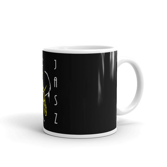 White glossy mug